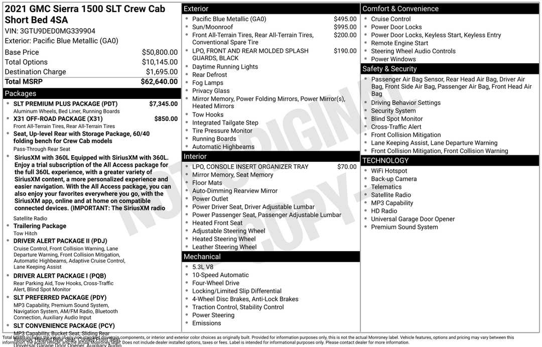 2021 GMC Sierra 1500 SLT - Image 2
