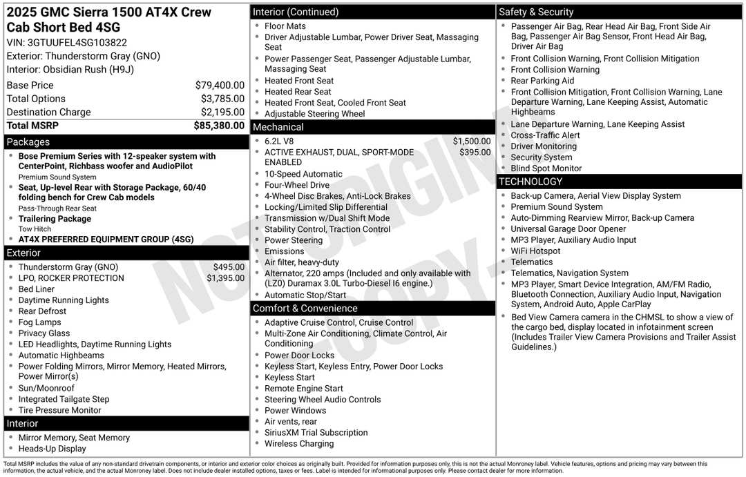2025 GMC Sierra 1500 AT4X - Image 2