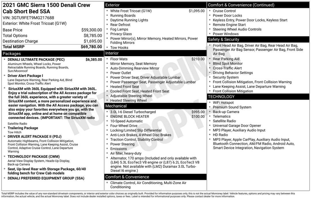 2021 GMC Sierra 1500 Denali - Image 2