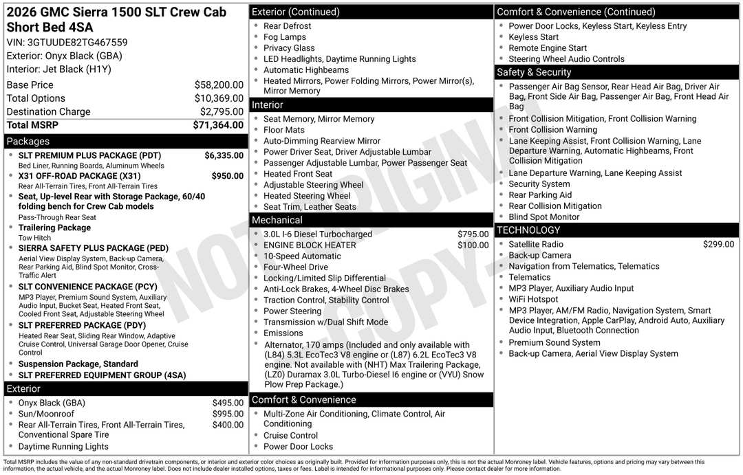 2026 GMC Sierra 1500 SLT - Image 3