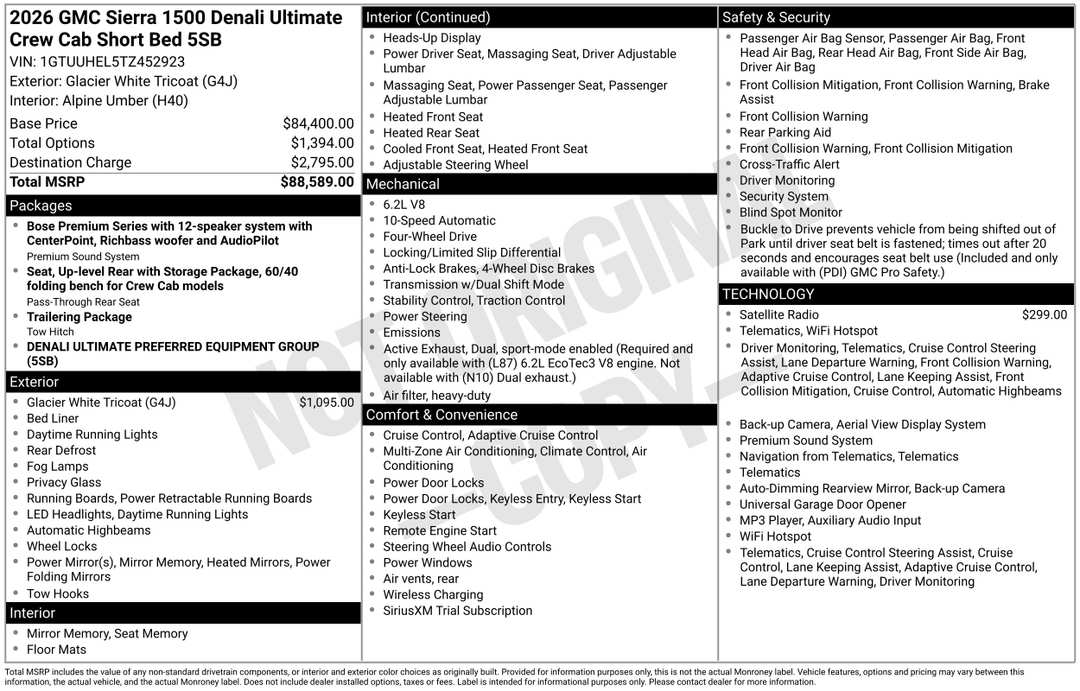 2026 GMC Sierra 1500 Denali Ultimate - Image 3