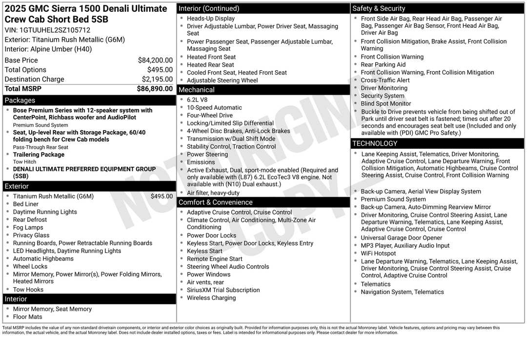 2025 GMC Sierra 1500 Denali Ultimate - Image 2