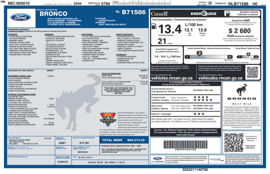 2022 Ford Bronco - Image 2