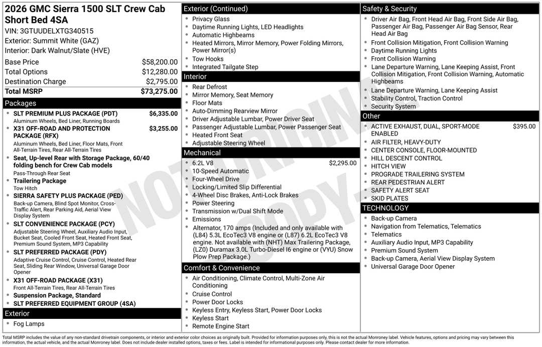 2026 GMC Sierra 1500 SLT - Image 3