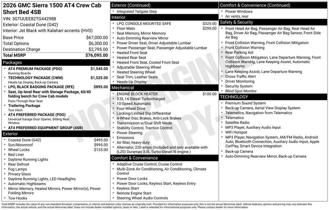 2026 GMC Sierra 1500 AT4 - Image 3