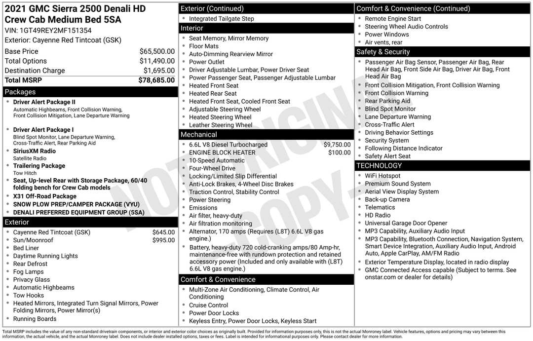 2021 GMC Sierra 2500Hd Denali - Image 2
