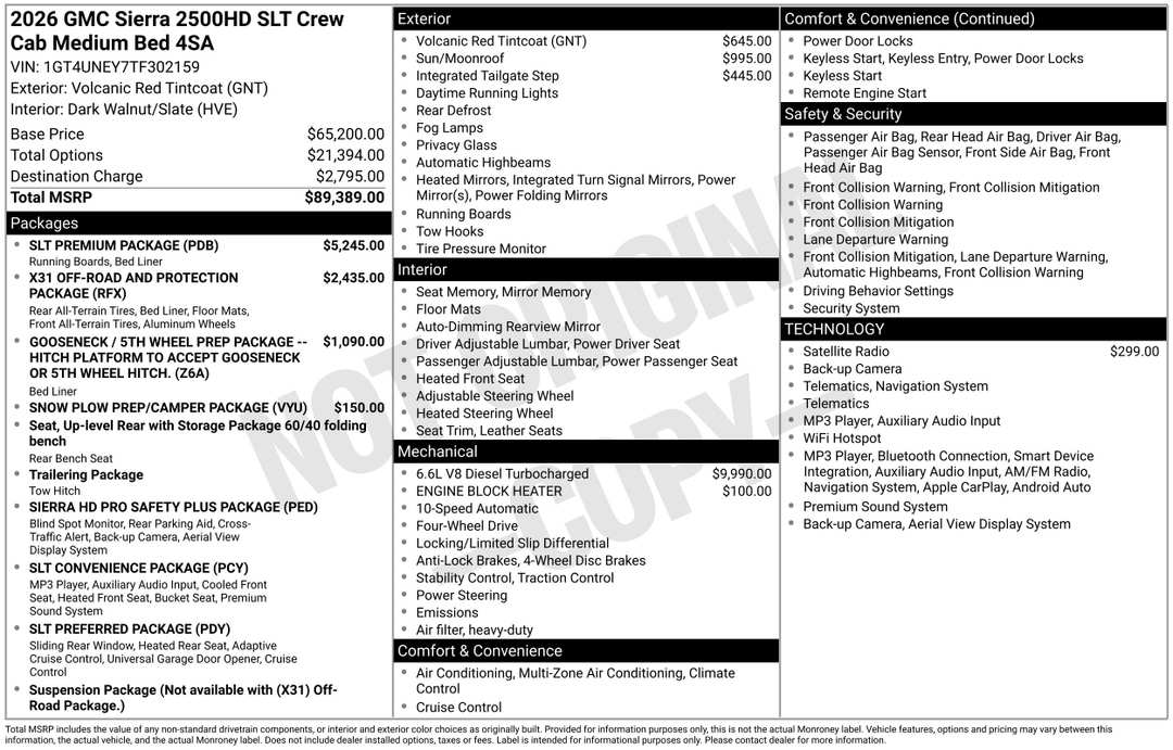 2026 GMC Sierra 2500Hd SLT - Image 3
