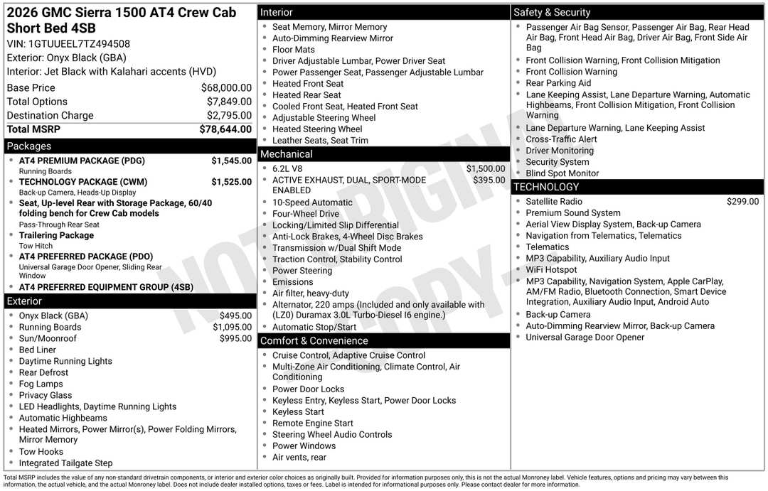 2026 GMC Sierra 1500 AT4 - Image 3