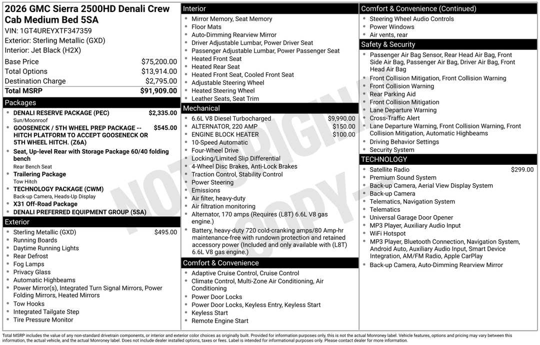 2026 GMC Sierra 2500Hd Denali - Image 3