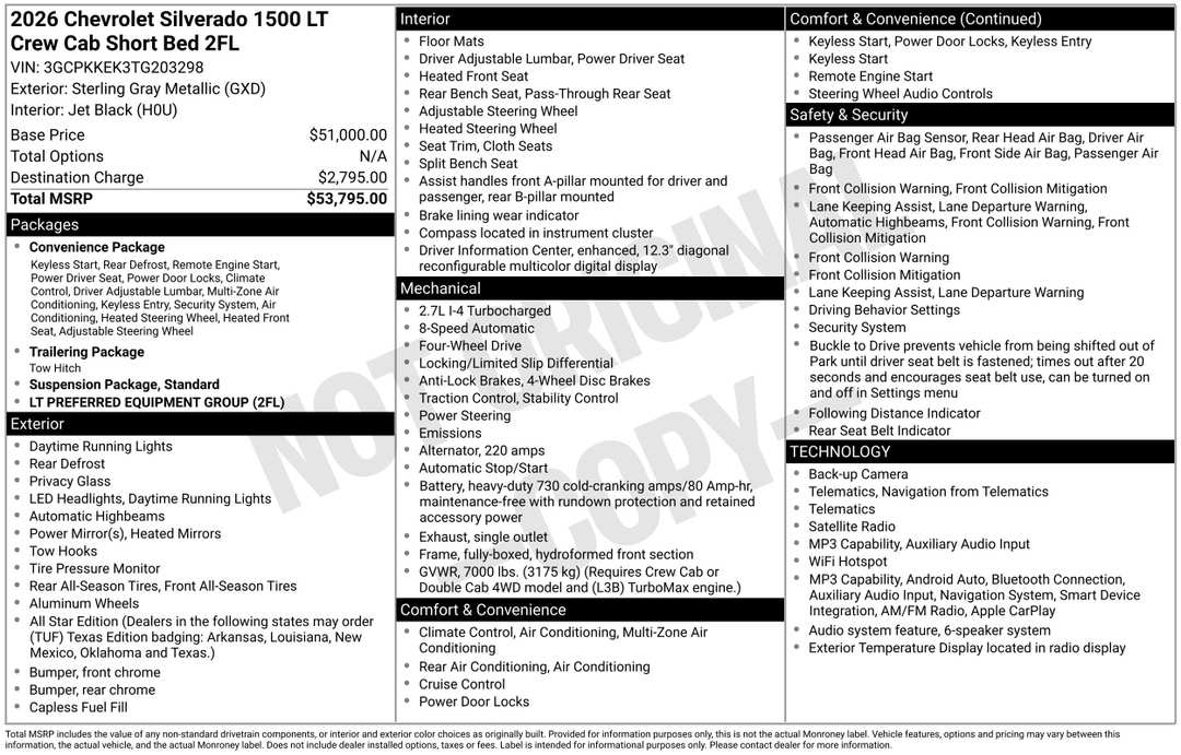 2026 Chevrolet Silverado 1500 LT - Image 2