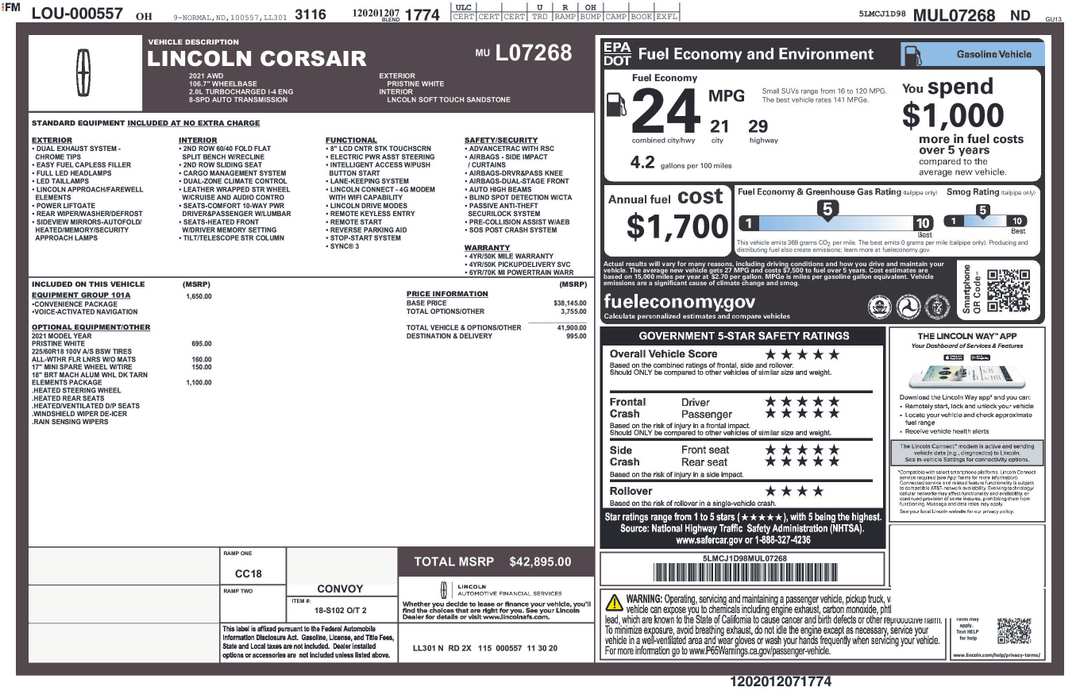 2021 Lincoln Corsair Standard - Image 2