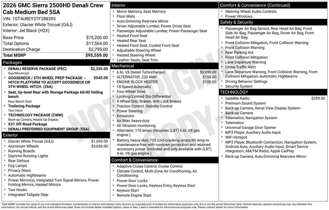 2026 GMC Sierra 2500Hd Denali - Image 3