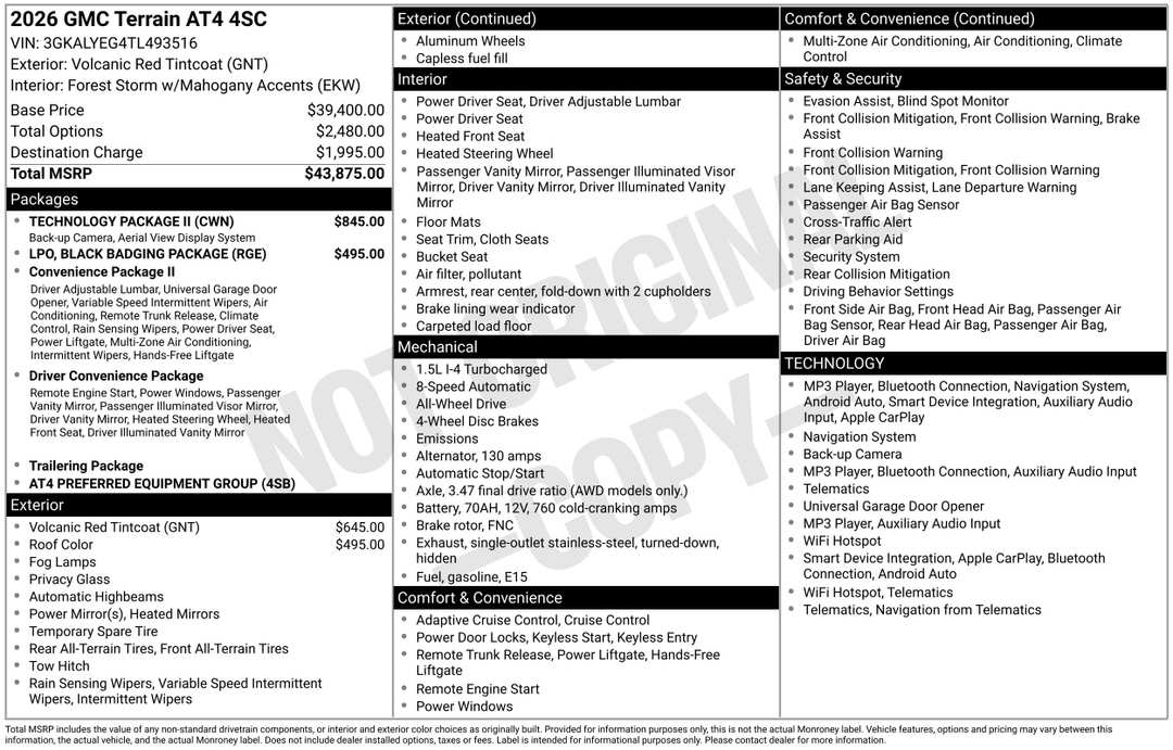 2026 GMC Terrain AT4 - Image 3