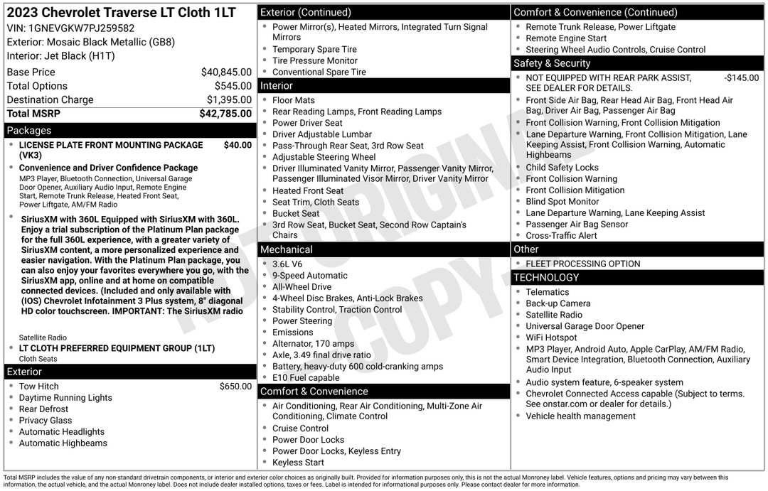 2023 Chevrolet Traverse LT - Image 2