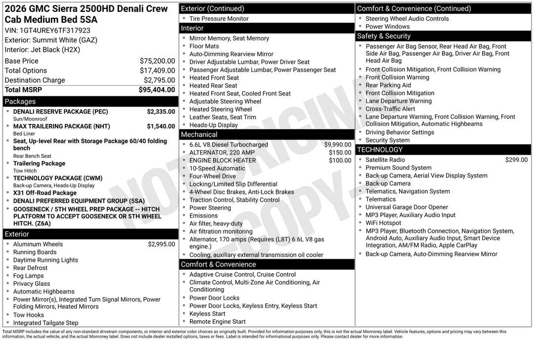 2026 GMC Sierra 2500Hd Denali - Image 3