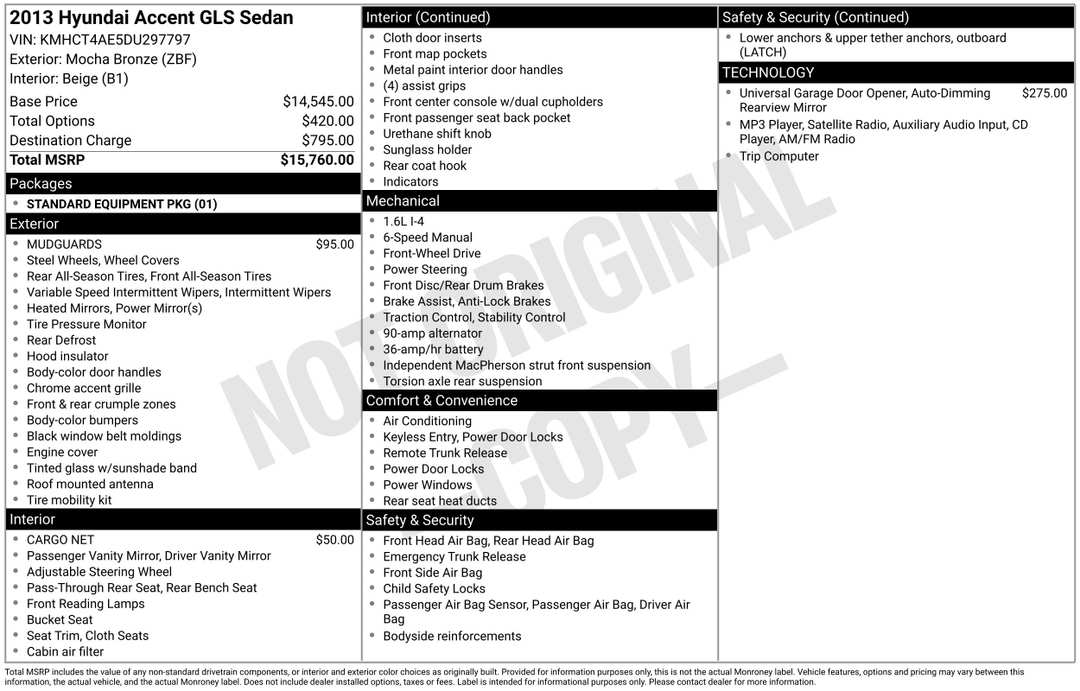 2013 Hyundai Accent GLS - Image 2