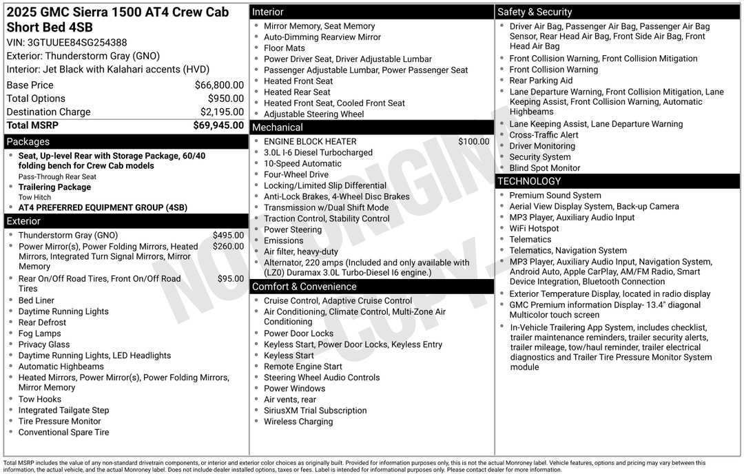 2025 GMC Sierra 1500 AT4 - Image 2
