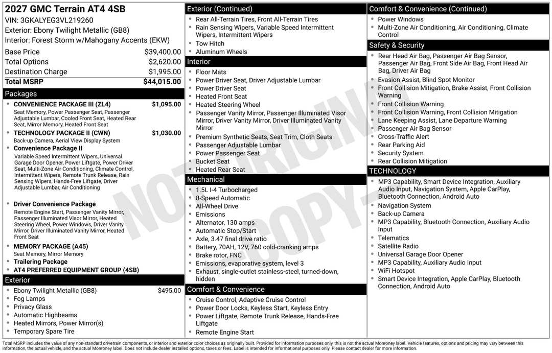 2027 GMC Terrain AT4 - Image 3