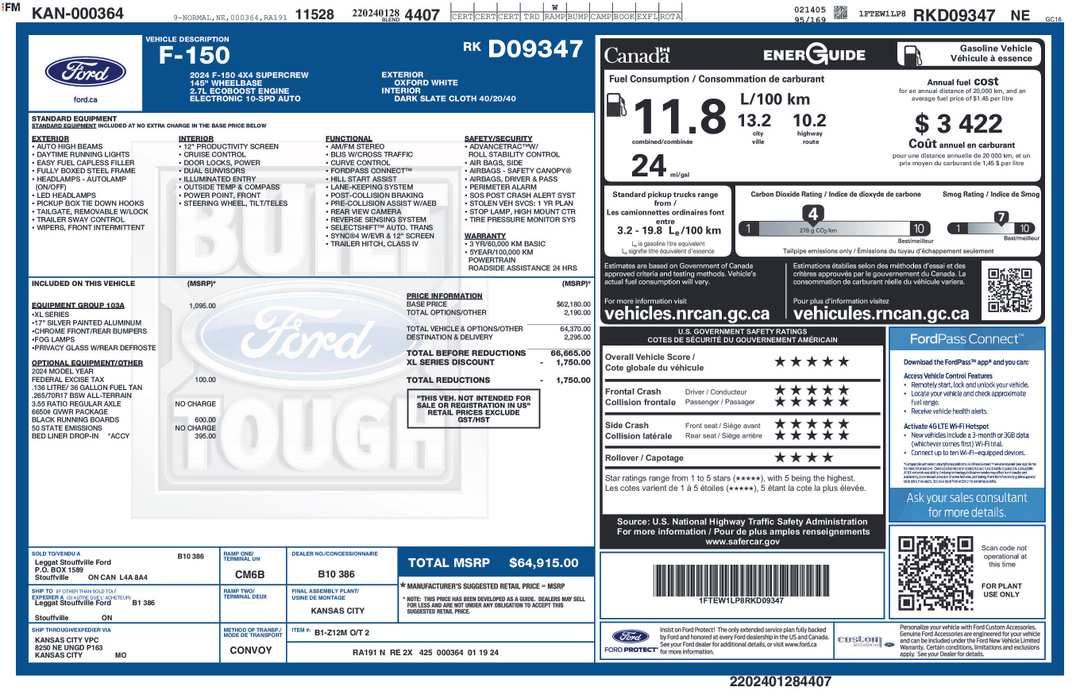 2024 Ford F-150 XL - Image 2