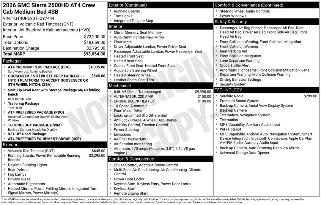 2026 GMC Sierra 2500Hd AT4 - Image 3