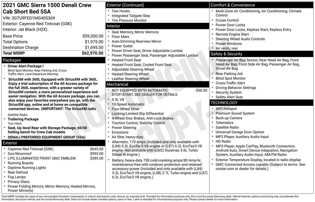 2021 GMC Sierra 1500 Denali - Image 2