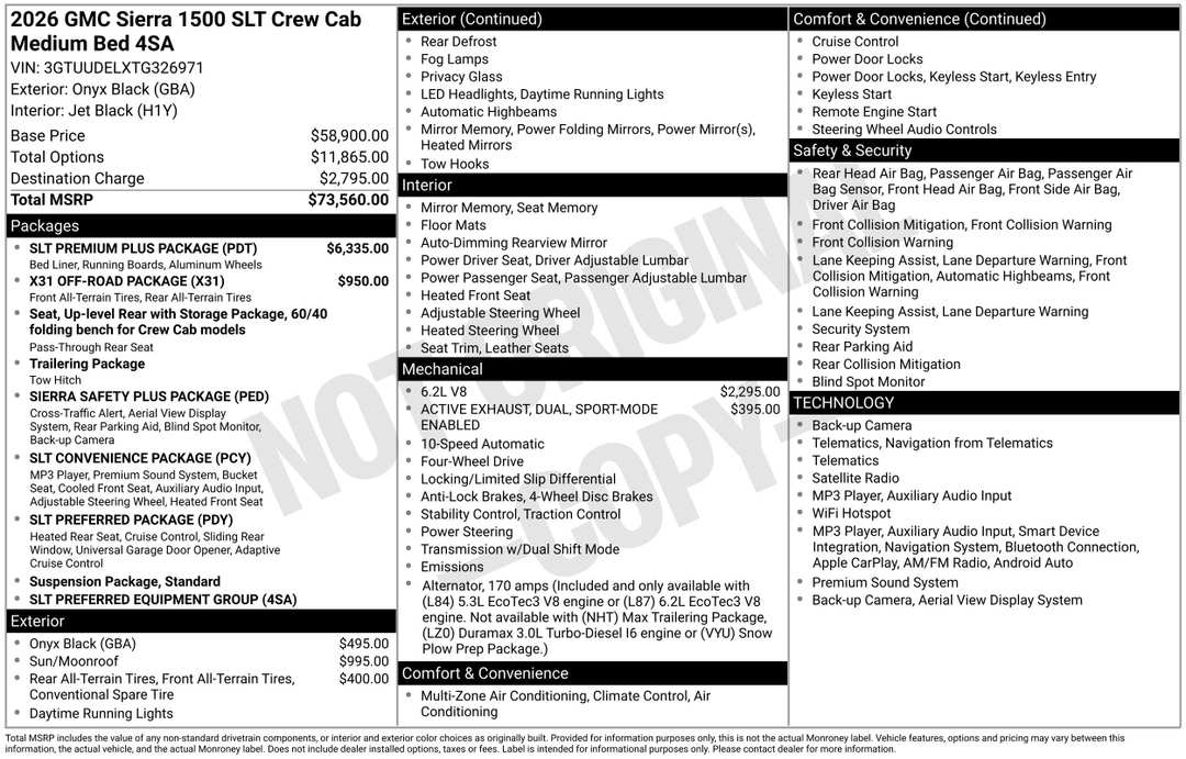 2026 GMC Sierra 1500 SLT - Image 3