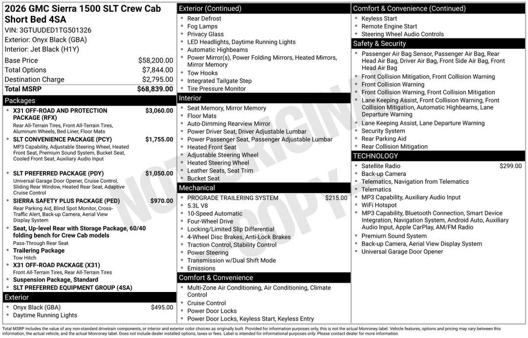 2026 GMC Sierra 1500 SLT - Image 3