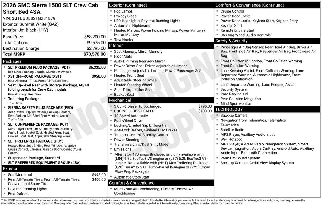 2026 GMC Sierra 1500 SLT - Image 2