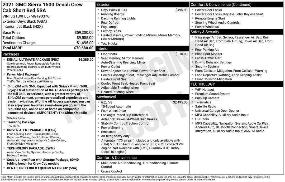 2021 GMC Sierra 1500 Denali - Image 2