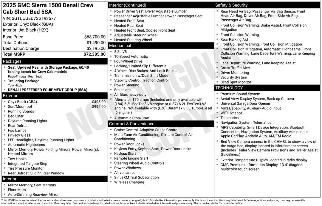 2025 GMC Sierra 1500 Denali - Image 2