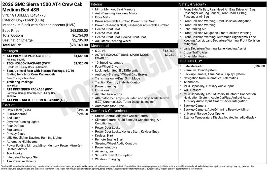 2026 GMC Sierra 1500 AT4 - Image 3