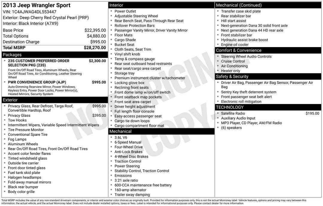 2013 Jeep Wrangler Sport - Image 2