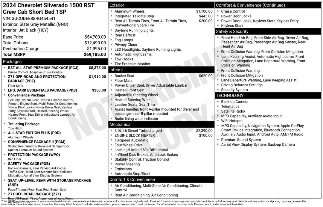 2024 Chevrolet Silverado 1500 RST - Image 3