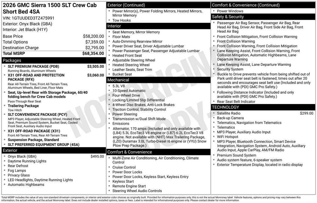2026 GMC Sierra 1500 SLT - Image 3