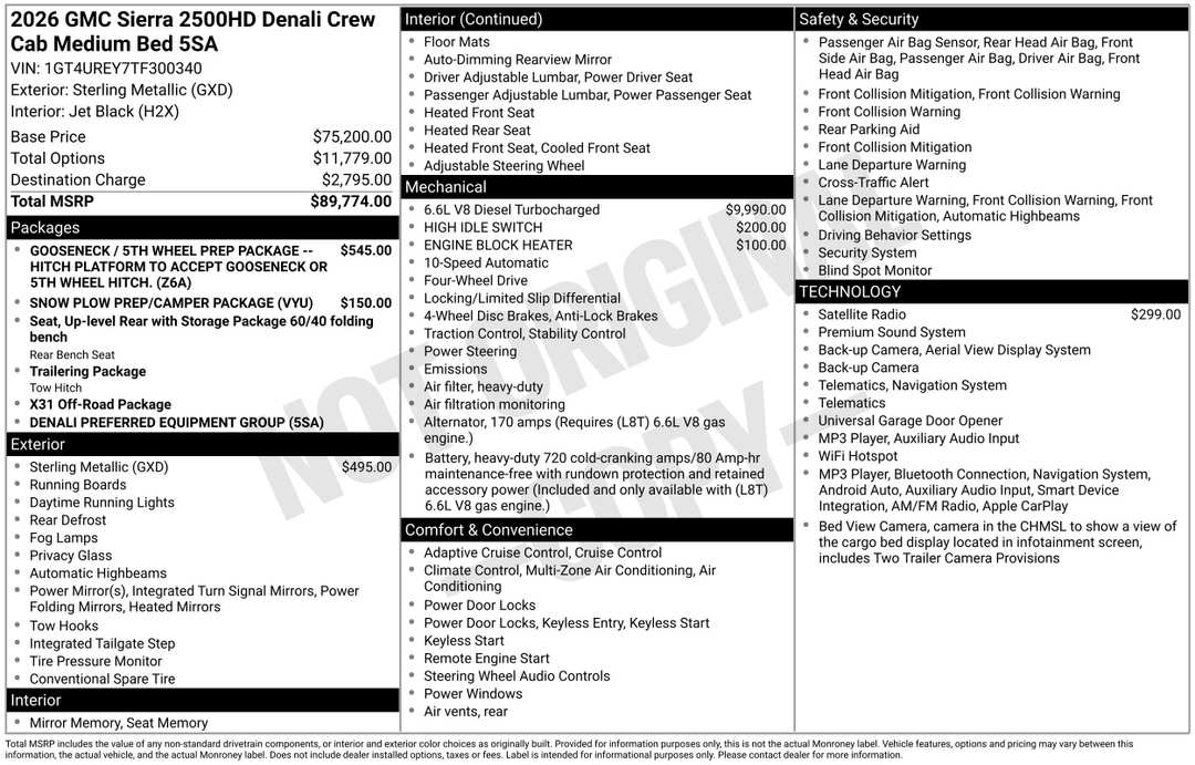 2026 GMC Sierra 2500Hd Denali - Image 3