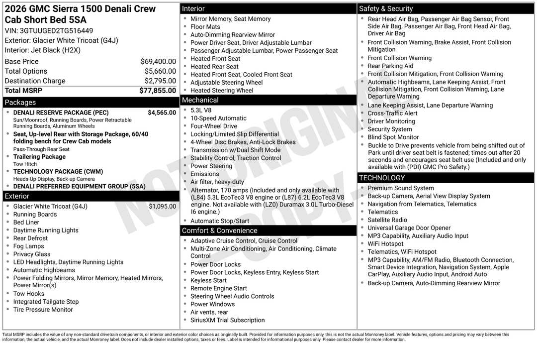 2026 GMC Sierra 1500 Denali - Image 3