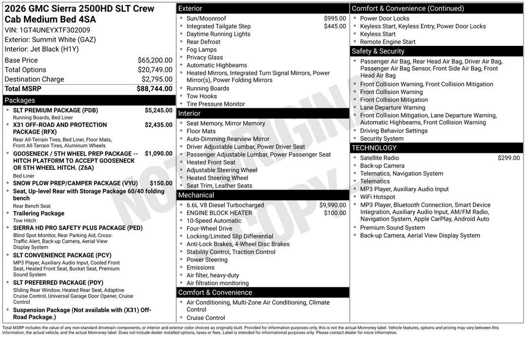 2026 GMC Sierra 2500Hd SLT - Image 3