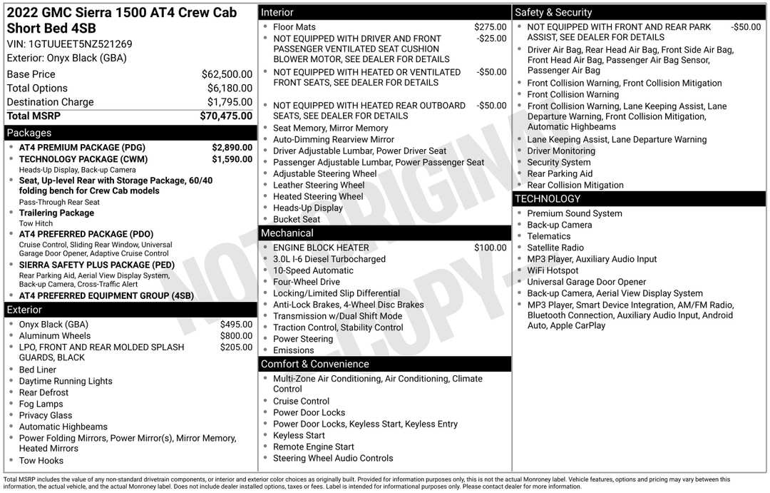 2022 GMC Sierra 1500 AT4 - Image 2