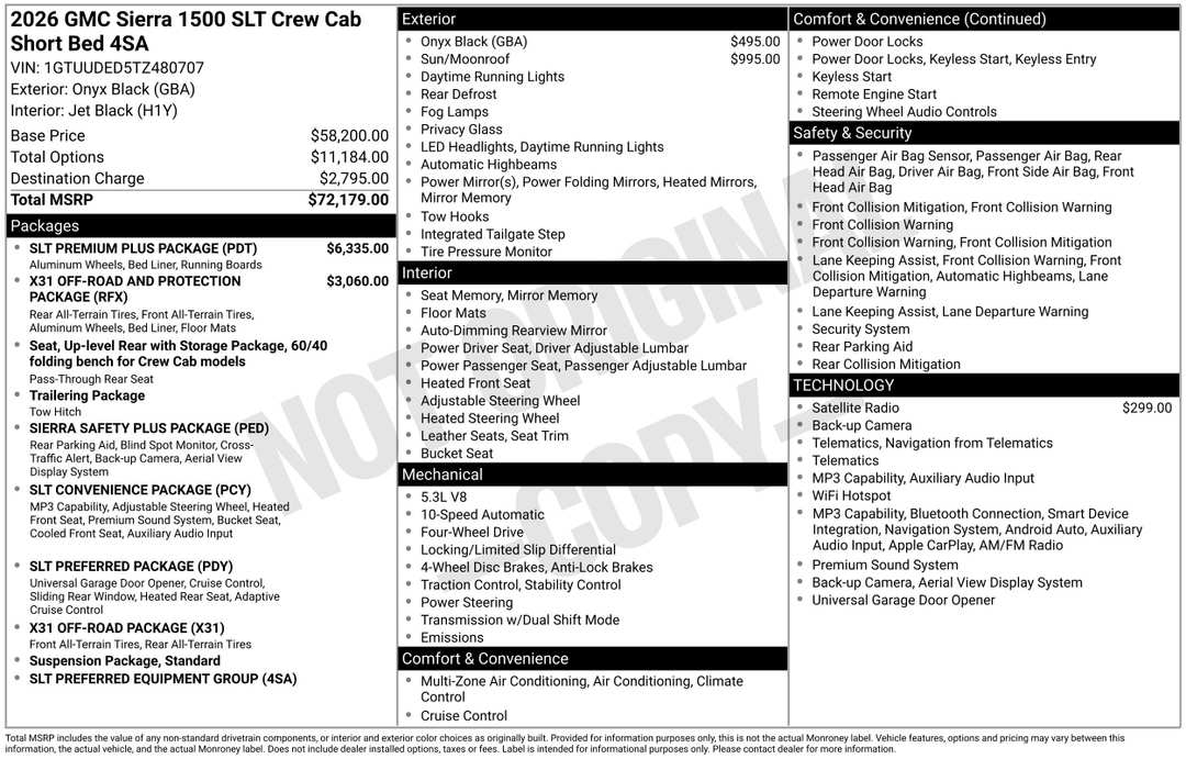 2026 GMC Sierra 1500 SLT - Image 3