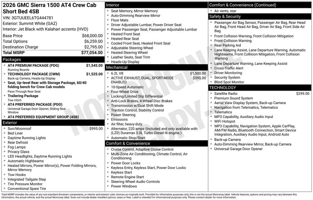 2026 GMC Sierra 1500 AT4 - Image 3