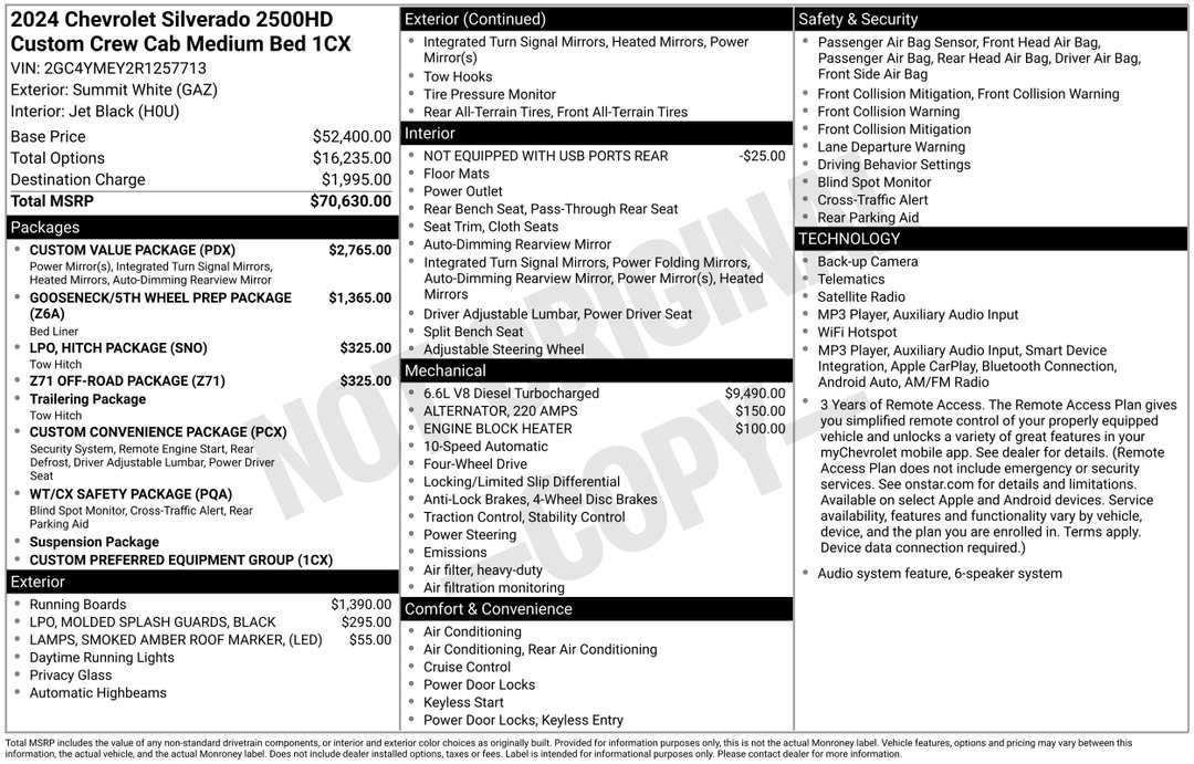 2024 Chevrolet Silverado 2500Hd Custom - Image 2
