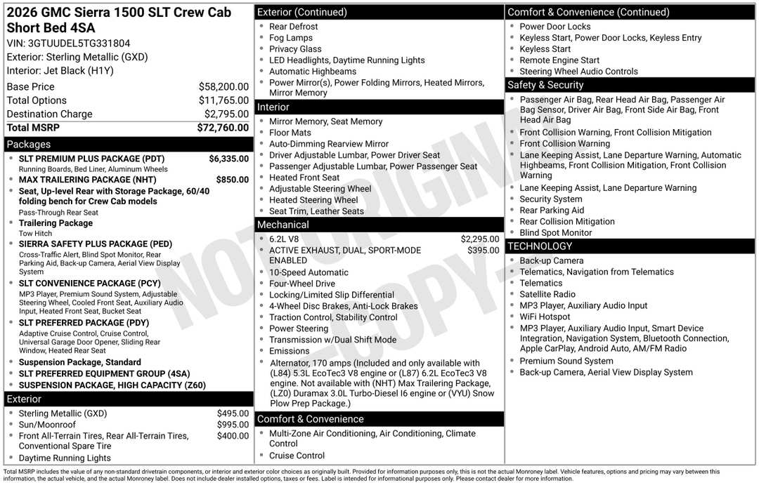 2026 GMC Sierra 1500 SLT - Image 3