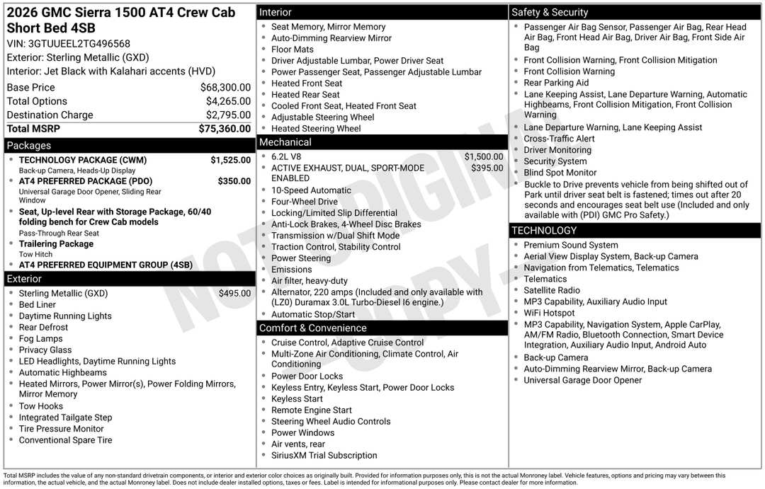 2026 GMC Sierra 1500 AT4 - Image 3
