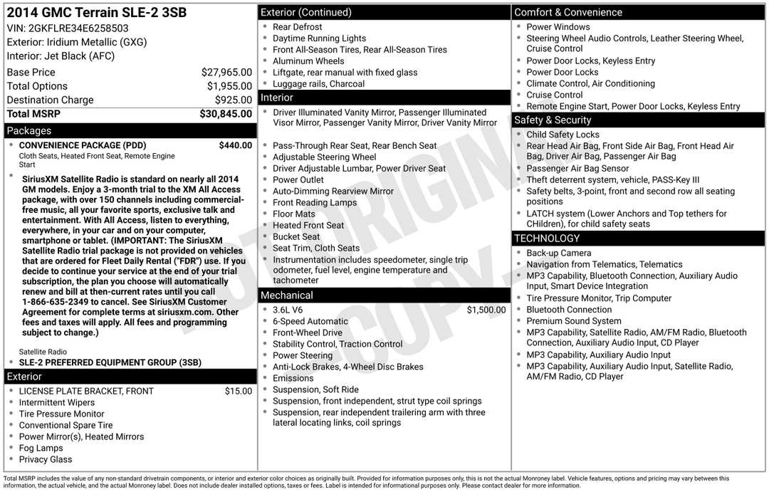 2014 GMC Terrain SLE2 - Image 3